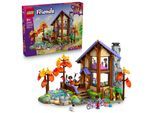 Konstruktionsspielsteine LEGO "Gemütliche Hütte im Herbstwald (42705), LEGO Friends", bunt, Spielbausteine, Kinder, Kunststoff, Konstruktionsspielsteine, Made in Europe