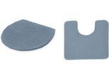 Badematte KLEINE WOLKE "RELAX, Badvorleger, Badezimmer Teppich", stahlblau, H:30mm, Polyacryl, Badematten, Badematte, Badteppich, meliert, rechteckig, rund & als Set erhältlich