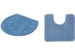 Badematte KLEINE WOLKE "RELAX, Badvorleger, Badezimmer Teppich", azur, H:30mm, Polyacryl, Badematten, Badematte, Badteppich, meliert, rechteckig, rund & als Set erhältlich