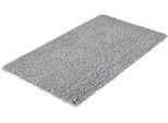 Badematte KLEINE WOLKE "Dana, Badvorleger, Badezimmer Teppich", grau (silbergrau), H:25mm, Baumwolle, Polyester, Badematten, Badematte, Badteppich, Uni Farben, quadratisch & rechteckig erhältlich