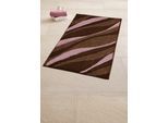 Badematte KLEINE WOLKE "Dream, Badvorleger, Badezimmer Teppich", braun (nussbraun), H:20mm, Polyacryl, Badematten, Badematte, Badteppich, Wellen Design