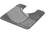 Badematte KLEINE WOLKE "Kent, Badvorleger, Badezimmer Teppich", grau (anthrazit), H:20mm, Polyacryl, Badematten, Badematte, Badteppich, modernes Design, Hoch-Tief Effekt