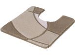 Badematte KLEINE WOLKE "Kent, Badvorleger, Badezimmer Teppich", beige, H:20mm, Polyacryl, Badematten, Badematte, Badteppich, modernes Design, Hoch-Tief Effekt
