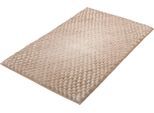 Badematte KLEINE WOLKE "Cory, Badvorleger, Badezimmer Teppich", rosa, H:24mm, Polyester, Badematten, Badematte, Badteppich, modischer Farbverlauf, Hoch-Tief Effekt, waschbar