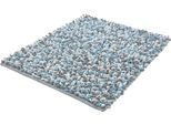 Badematte KLEINE WOLKE "Sling, Badvorleger, Badezimmer Teppich", grün (opal), H:20mm, Baumwolle, Polyester, Badematten, Badematte, Badteppich, handgefertigt, 2 farbige Schlingenoptik