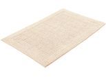 Badematte KLEINE WOLKE "Net, Badvorleger, Badezimmer Teppich", beige (natur), H:17mm, Baumwolle, Badematten, Badematte, Badteppich, Uni Farben, rutschhhemmend