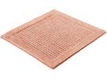 Badematte KLEINE WOLKE "Net, Badvorleger, Badezimmer Teppich", orange (papaya), H:17mm, Baumwolle, Badematten, Badematte, Badteppich, Uni Farben, rutschhhemmend