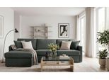 Schlafsofa HOME AFFAIRE "GOLDPOINT Ecksofa 264 cm, Liegefläche (140/200cm), L-Form", grau, B:264cm H:85cm T:157cm, Bezug: 100% Polyester, Sofas, Schlafsofa, Bettfunktion, Bonell-Federkernmatratze und Dauerschläfer-Funktion