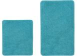 Badematte KLEINE WOLKE "RELAX, Badvorleger, Badezimmer Teppich", türkis, H:30mm, Polyacryl, Badematten, Badematte, Badteppich, meliert, rechteckig, rund & als Set erhältlich
