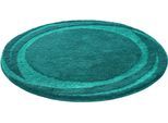 Badematte KLEINE WOLKE "»Mystic«, Badvorleger, Badezimmer Teppich", petrol, H:25mm, Polyacryl, Badematten, Badematte, Badteppich, modernes Design, Hoch-Tief Effekt, rechteckig & rund