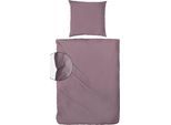 Bettwäsche PRIMERA "Primera Stone-Washed Flanell", lila (berry), B/L: 135cm x 200cm, 1 Stk., 1 Stk., Flanell, B/L: 80cm x 80cm, 2 Stk., Flanell, Obermaterial: 100% Baumwolle, Bettwäsche, Bettwäsche, Bettwäsche aus samtig weicher angerauter Baumwolle, ab Gr. 135x200 cm