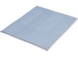 Badematte KLEINE WOLKE "Zigzag, Badvorleger, Badezimmer Teppich", blau (hellblau), H:10mm, Polyester, Badematten, Badematte, Badteppich, Uni-Farben, modernes Zickzack Muster