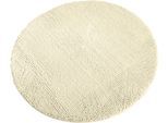 Badematte KINZLER "Chenille, Badvorleger, Badezimmer Teppich" Gr. 7, beige (natur), H:18mm, Polyester, Badematten, Badematte, Badteppich, Uni Farben, weich, als rechteckig & halbrund erhältlich