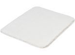 Badematte KLEINE WOLKE "Marco, Badvorleger, Badezimmer Teppich", weiß, H:20mm, Polyester, Badematten, Badematte, Badteppich, Uni Farben