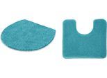 Badematte KLEINE WOLKE "RELAX, Badvorleger, Badezimmer Teppich", türkis, H:30mm, Polyacryl, Badematten, Badematte, Badteppich, meliert, rechteckig, rund & als Set erhältlich