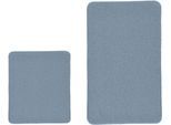 Badematte KLEINE WOLKE "RELAX, Badvorleger, Badezimmer Teppich", stahlblau, H:30mm, Polyacryl, Badematten, Badematte, Badteppich, meliert, rechteckig, rund & als Set erhältlich