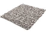 Badematte KLEINE WOLKE "Sling, Badvorleger, Badezimmer Teppich", beige (macadamia), H:20mm, Baumwolle, Polyester, Badematten, Badematte, Badteppich, handgefertigt, 2 farbige Schlingenoptik