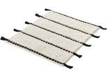 Badematte KLEINE WOLKE "Travis, Badvorleger, Badezimmer Teppich", beige (natur), H:14mm, Baumwolle, Badematten, Badematte, Badteppich, gestreift mit Quasten, reine Baumwolle, waschbar