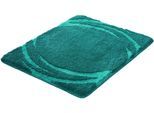 Badematte KLEINE WOLKE "»Mystic«, Badvorleger, Badezimmer Teppich", petrol, H:25mm, Polyacryl, Badematten, Badematte, Badteppich, modernes Design, Hoch-Tief Effekt, rechteckig & rund