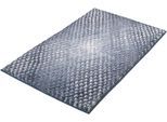 Badematte KLEINE WOLKE "Cory, Badvorleger, Badezimmer Teppich", blau (navy), H:24mm, Polyester, Badematten, Badematte, Badteppich, modischer Farbverlauf, Hoch-Tief Effekt, waschbar