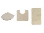 Badematte KLEINE WOLKE "RELAX, Badvorleger, Badezimmer Teppich", sandbeige, H:30mm, Polyacryl, Badematten, Badematte, Badteppich, meliert, rechteckig, rund & als Set erhältlich