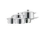 WMF Kochtopfset Diadem, Edelstahl, Metall, 5-teilig, 16 cm,20 cm,16 cm, 2 L,3,5 L,6,5 L,3 L,1,5 L, rund, rostfrei, TransTherm®-Allherdboden, Kochen, Töpfe, Topfsets