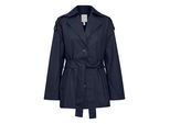 Wintermantel FRANSA "Jacke FRNINA", Damen, Gr. L, blau (navy blazer), Obermaterial: 100% Baumwolle CO., Mäntel Wintermantel