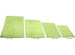 Badematte KINZLER "Chenille, Badvorleger, Badezimmer Teppich" Gr. 3, grün (kiwi), H:18mm, Polyester, Badematten, Badematte, Badteppich, Uni Farben, weich, als rechteckig & halbrund erhältlich