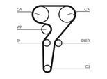 CONTINENTAL CTAM Wasserpumpe + Zahnriemensatz ct1149wp1 für ALFA ROMEO