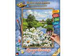 Malen nach Zahlen SCHIPPER "Meisterklasse Klassiker - Margeritenwiese", bunt, Malvorlagen, KinderB:24cm H:30cm, Malen nach Zahlen, Made in Germany, B:24cm H:30cm
