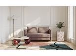 BRUNO Schlafsofa 140cm in Braun | Pillow | stabiles Massivholz & Boxspringkomfort
