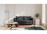 BRUNO Schlafsofa 160cm in Anthrazit | Pillow | stabiles Massivholz & Boxspringkomfort