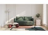 BRUNO Schlafsofa 160cm in Grün | Pillow | stabiles Massivholz & Boxspringkomfort