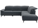 Ecksofa MUSTERRING "MR 370, intelligenter Komfort im modernen Design", anthrazit, B:288cm H:83cm T:241cm, 100% Polyester, Sofas, Ecksofa, Optionale Relaxfunktion, flexible Kopfteile & klappbare Armlehnen