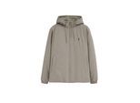 Jacke Dorsey steingrau mit Rigby Go Logo.