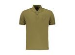 Napapijri Grünes Baumwoll-Herrenpoloshirt