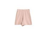 Kurze Hose aus Baumwolle blush pink mit gesticktem Logo