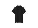Poloshirt schwarz aus T-Shirt-Stoff mit Rigby Go Stickerei