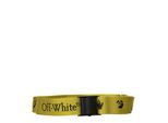 Off-White Gelber Stoff Gürtel Regular