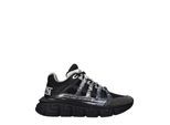 Versace Schwarze Stoff-Athletik-Sneaker