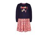 Sommerkleid HAPPY GIRLS "dress", Mädchen, Gr. 134, EURO-Größen, blau (navy), Stoff, 100% Baumwolle, normal, Kleider Sommerkleid