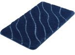 Badematte KLEINE WOLKE "Tram, Badvorleger, Badezimmer Teppich", blau (mare), H:20mm, Polyacryl, Badematten, Badematte, Badteppich, modernes Wellen Design, Hoch-Tief Effekt