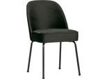 Esszimmerstuhl WOOOD "Vogue mit bezug und 3D-Muster, B 50 x T 57 x H 83 cm (2er-Set)", schwarz (schwarz, schwarz), B:50cm H:83cm T:57cm, Polyester, Stühle, Esszimmerstuhl, Polsterstuhl, 4-Fuß-Metallgestell, Breite 50 cm