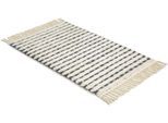 Badematte "»Bahamas Gitter«", creme, H:20mm, Baumwolle, SCHÖNER WOHNEN-KOLLEKTION, Badematten, Badematte, waschbar, Baumwolle, Badvorleger mit Fransen, Badteppich