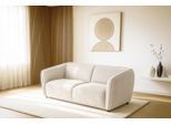 2,5-Sitzer HOME AFFAIRE "OSTRUP, Naturtöne, Boucle oder Chenille", weiß (ivory), B:201cm H:73cm T:93cm, 100% Polyester, Sofas, 2 5-Sitzer, Breite 201 cm, organische Form mit sanften Rundungen