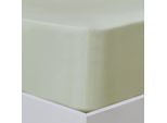 Bettlaken FLORELLA "Edel Satin Spannbetttuch, 100% Baumwolle, Rundumgummi", grün (pastell grün), B:180cm L:200cm, Satin, Obermaterial: 100% Baumwolle CO., Bettlaken, Bettlaken
