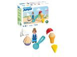 Sandform-Set PLAYMOBIL "Sand-Eisdiele (72006), Junior Sand", bunt, Sand-Spielzeug, Kinder, Kunststoff, Sandform-Set, Made in Europe