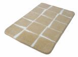 Badematte KLEINE WOLKE "Carat, Badvorleger, Badezimmer Teppich" Gr. 1, beige (sand, beige), H:20mm, Kunstfaser, Badematten, Badematte, Badteppich, modernes Design, Pastell-Farben, waschbar