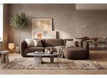 Ecksofa HOME AFFAIRE "OSTRUP Rundsofa, L-Form, Naturtöne, Boucle oder Chenille", braun, B:280cm H:73cm T:152cm, 100% Polyester, Sofas, Ecksofa, Breite 280 cm, organische Form mit sanften Rundungen
