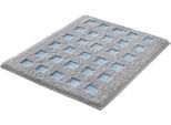 Badematte KLEINE WOLKE "Boxes, Badvorleger, Badezimmer Teppich", grün (opal), H:20mm, Polyacryl, Badematten, Badematte, Badteppich, modernes Design, Hoch/Tief Effekt